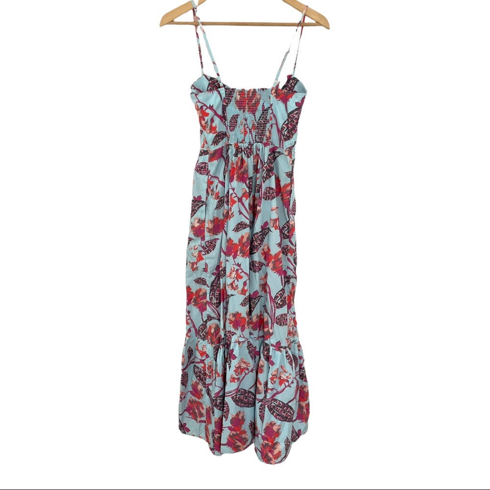 A.L.C. Blue and Red Floral Midi Dress - Picture 8 of 14